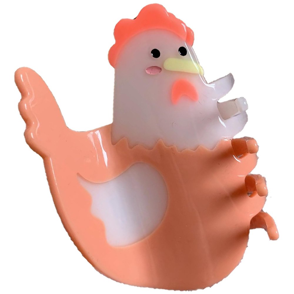 Chicken Hair Clips,Rooster Claw Clips,Chick Shape Hair Clips,Hen Hair Claw Clips,Animal Shape Hair Jaw Clips,Acetate Hair Clips for Girls,Big Claw Barrettes for Women (Chicken)