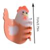 Chicken Hair Clips,Rooster Claw Clips,Chick Shape Hair Clips,Hen Hair Claw Clips,Animal Shape Hair Jaw Clips,Acetate Hair Clips for Girls,Big Claw Barrettes for Women (Chicken) view 3