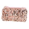 1pc Cosmetic Bag Portable Bling Bag Glittery Multifunctional Women Toiletry Bag Sequin Toiletry Bags for Women Velvet Girls Toiletry Bag for Large Led Pink Oxford Cloth view 1