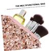 1pc Cosmetic Bag Portable Bling Bag Glittery Multifunctional Women Toiletry Bag Sequin Toiletry Bags for Women Velvet Girls Toiletry Bag for Large Led Pink Oxford Cloth view 2