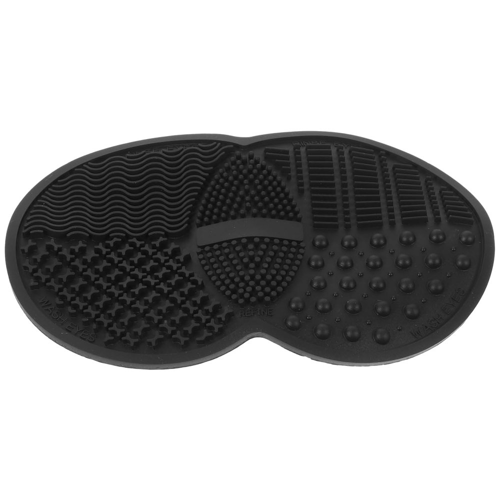 Balacoo Makeup Brush Cleaner Makeup Tool Cleaner Pad Cleaner Mat for Makeup Tools Makeup Tool Cleaning Pad Cleaner Mat for Makeup Brush Make up Cleaning Bowl, 16.80X10.80X0.80CM, Black