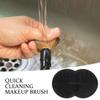 Balacoo Makeup Brush Cleaner Makeup Tool Cleaner Pad Cleaner Mat for Makeup Tools Makeup Tool Cleaning Pad Cleaner Mat for Makeup Brush Make up Cleaning Bowl, 16.80X10.80X0.80CM, Black view 2