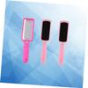 Beatifufu 3pcs Double-Sided Foot Grinding Tool Rosy Stainless Steel Foot File Pink Sandpaper Grinding Boards for Callus Removal and Smooth Skin for Home Professional Use view 2
