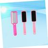 Beatifufu 3pcs Double-Sided Foot Grinding Tool Rosy Stainless Steel Foot File Pink Sandpaper Grinding Boards for Callus Removal and Smooth Skin for Home Professional Use view 4