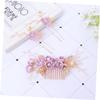 NOLITOY Elegant Bridal Hairpin Set 3pcs Wedding Headpiece Hair Comb for Bride's Special Occasion Party Prom view 3