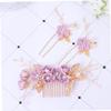 NOLITOY Elegant Bridal Hairpin Set 3pcs Wedding Headpiece Hair Comb for Bride's Special Occasion Party Prom view 4