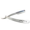 balacoo Stainless Steel Manual Shaving Razor for Men Traditional Barber Tool for Beard and Hair Grooming Silver Finish Easy to Use Suitable for Salon and Travel view 1