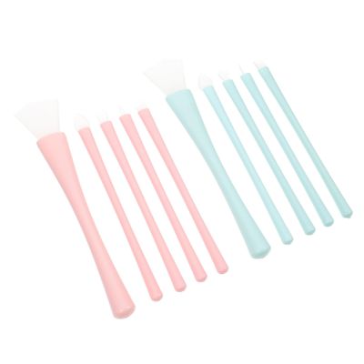 NOLITOY 2sets Silicone Makeup Brush Applicator Kit for Skincare Eye Shadow Lip Face Mask