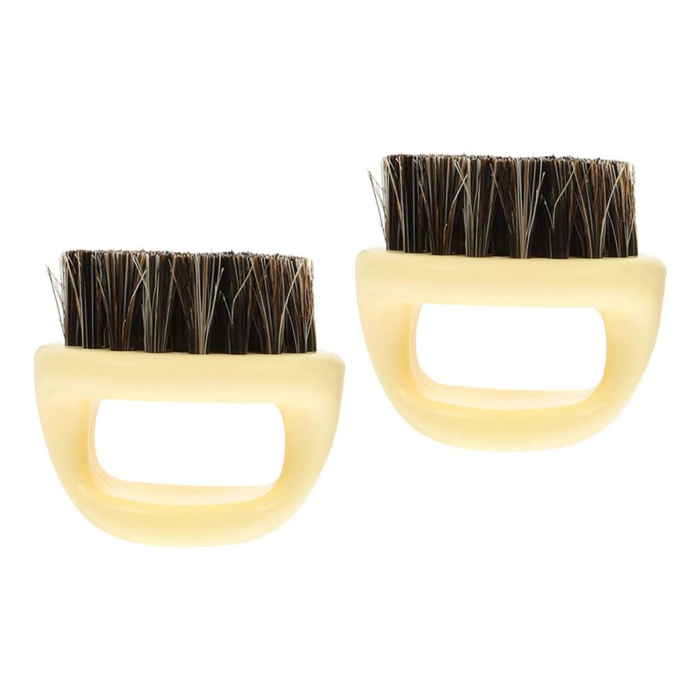 Housoutil Beard Brush for Men 2 Pack Gentle Bristle Men's Beard Comb for Cleaning Styling Your Beard