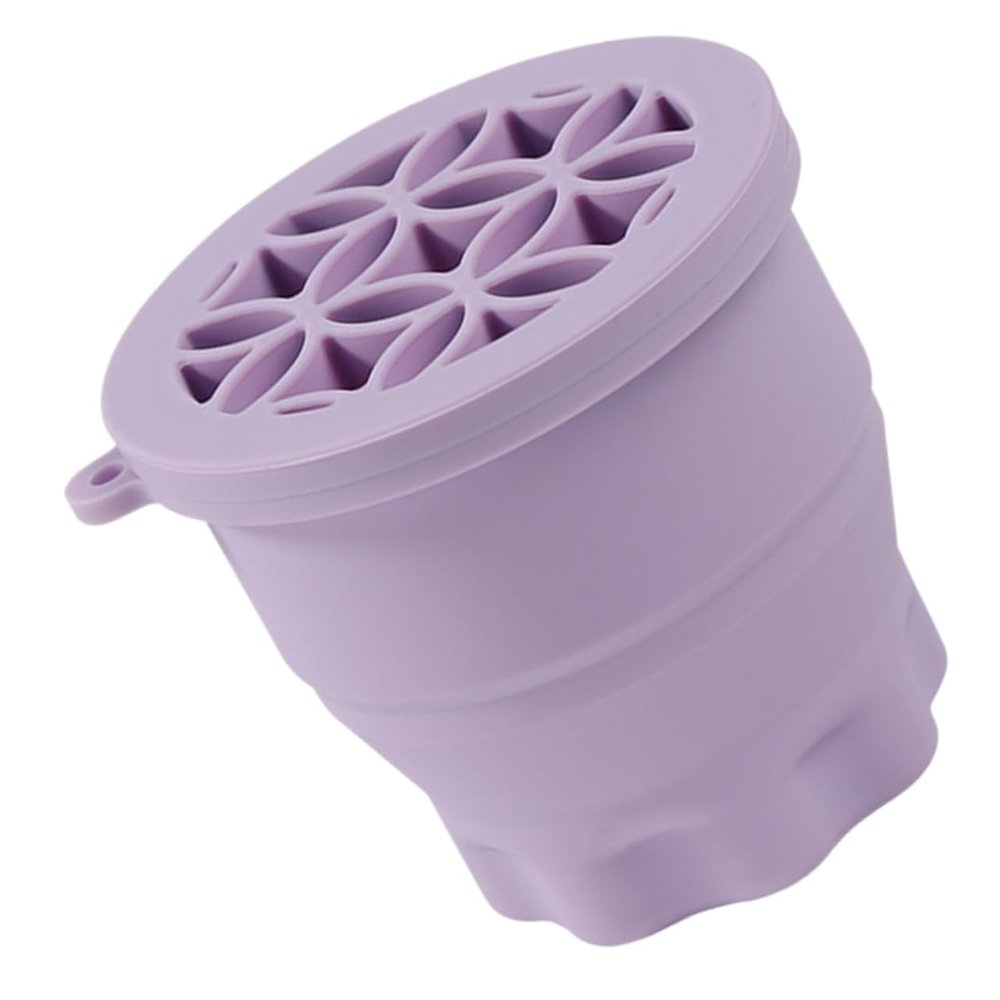 Housoutil Makeup Brush Cleaning Bowl Brush Cleaner Tool Brush Cleaning Pad for Safe Use