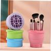 Housoutil Makeup Brush Cleaning Bowl Brush Cleaner Tool Brush Cleaning Pad for Safe Use view 2