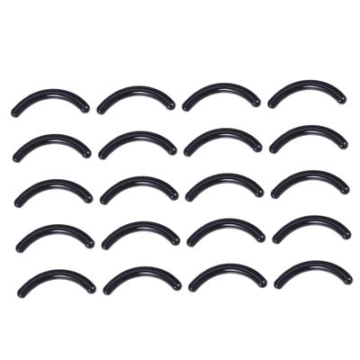 balacoo 120pcs Silicone Eyelash Curler Replacement Pads Durable Black Strips for Curly Lashes High Elasticity Refill Pads for Women Makeup Tools