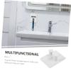 DOITOOL 4pcs Wall Mounted Holder Bathroom Storage Rack for Shaving Accessories Multifunctional Design Space-saving Organizer for and Bathroom Supplies view 2