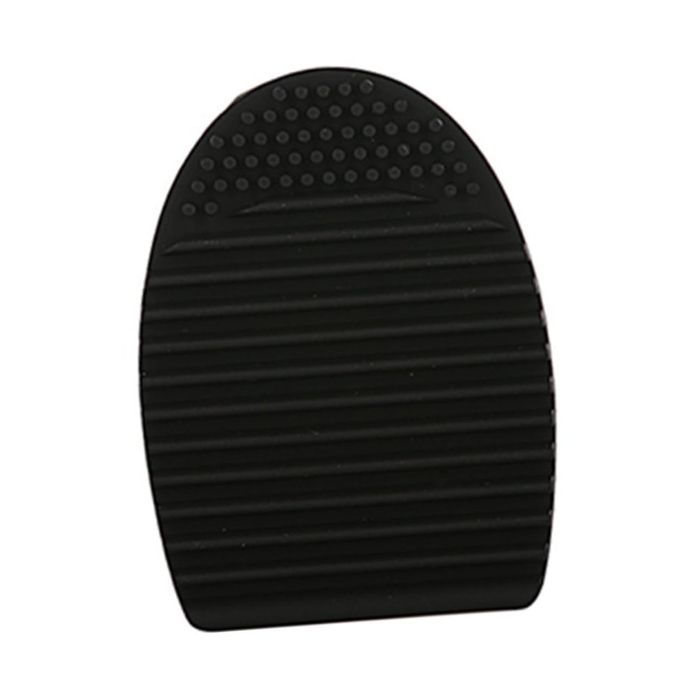 Beatifufu Silicone Makeup Brush Cleaner Egg Handheld Cleaning Tool for Cosmetic Brushes Easy to Use and Clean for Home and Travel Black
