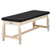 Mt Massage Tables Harvey Treatment Stationary Massage Tables, Athletic Bed, Clinical Hospital Treatment Exam Bed for Clinic, Athlete Training Tattoo Acupuncture Spa Salon Facial Bed, Black view 1