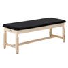 Mt Massage Tables Harvey Treatment Stationary Massage Tables, Athletic Bed, Clinical Hospital Treatment Exam Bed for Clinic, Athlete Training Tattoo Acupuncture Spa Salon Facial Bed, Black view 2