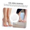 NOLITOY Gel Cotton Moisturizing Heel Socks for Cracked Feet Toeless Design Spa Socks for Dry Skin Comforting Gel Lining for Fast Healing and Hydration White Color view 4