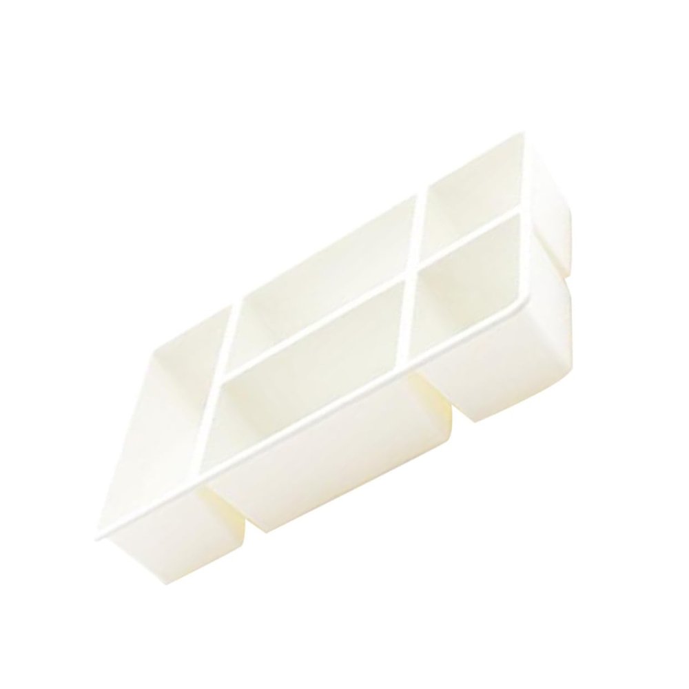 balacoo White Storage Box Lid Compartment Cosmetic Storage Box Drawer Organizer for Home