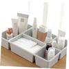 balacoo White Storage Box Lid Compartment Cosmetic Storage Box Drawer Organizer for Home view 4