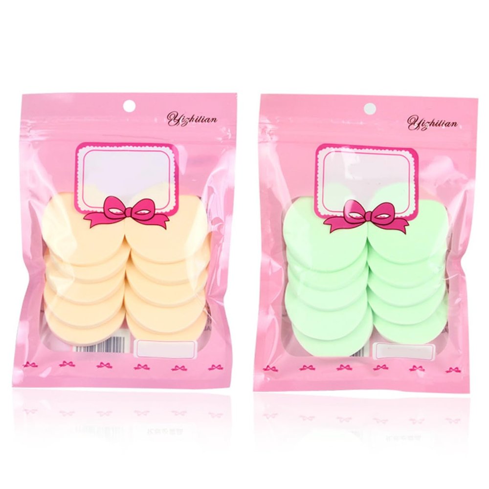 balacoo Dry/wet Makeup 4 Packs of 40pcs Soft and Gentle for Liquid Foundation Powder and Cream Easy to Carry Random