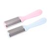 Beatifufu 2pcs Foot Grater Heel Scrubber Pink Heel Foot Remover Stainless Steel Scrubber Pumices Metal Pedi Stainless Steel File Tools Peeler Exfoliating view 1