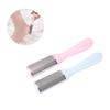 Beatifufu 2pcs Foot Grater Heel Scrubber Pink Heel Foot Remover Stainless Steel Scrubber Pumices Metal Pedi Stainless Steel File Tools Peeler Exfoliating view 3
