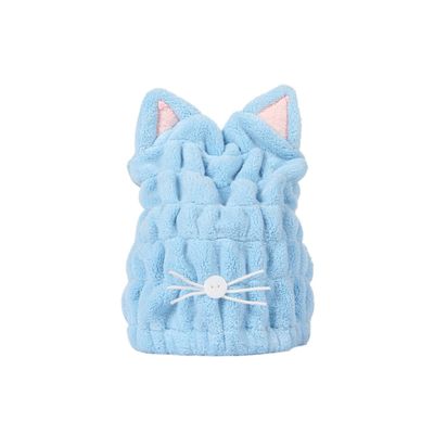 Beatifufu Cat Ear Hair Drying Towel Ultra-Absorbent Quick Drying Thick Design for Gym Travel and Daily Use