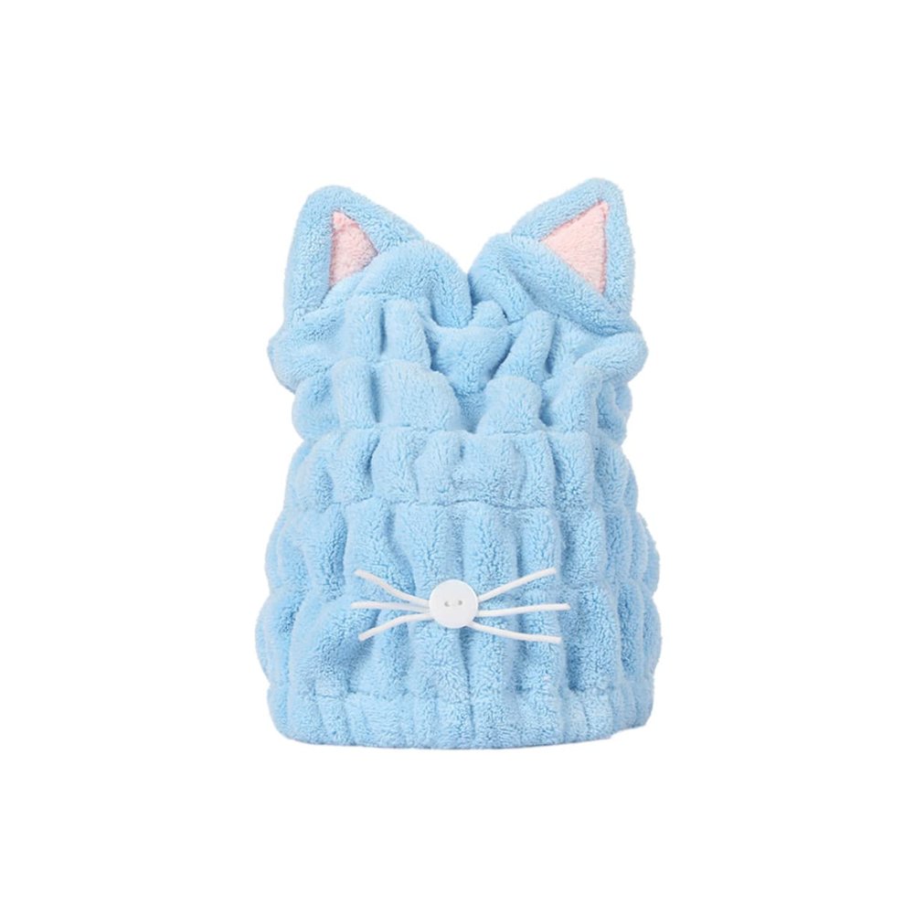 Beatifufu Cat Ear Hair Drying Towel Ultra-Absorbent Quick Drying Thick Design for Gym Travel and Daily Use