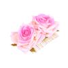 balacoo 1pc Rose Hair Comb Dual Flower Headpiece for Weddings Parties Special Occasions Elegant Floral Decoration for Women and Girls Bridal Accessory view 1
