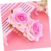 balacoo 1pc Rose Hair Comb Dual Flower Headpiece for Weddings Parties Special Occasions Elegant Floral Decoration for Women and Girls Bridal Accessory view 3