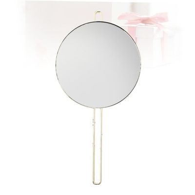 POPETPOP Round Makeup Mirror Wall Hanging Hd Smooth Eco-Friendly Metal for Home Salon Travel