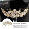 Beavorty 1pc Leaf Modeling Headdress for Bride Elegant Korean Style Wedding Accessory Rhinestones for Bridal Parties Photography and Special Occasions view 4