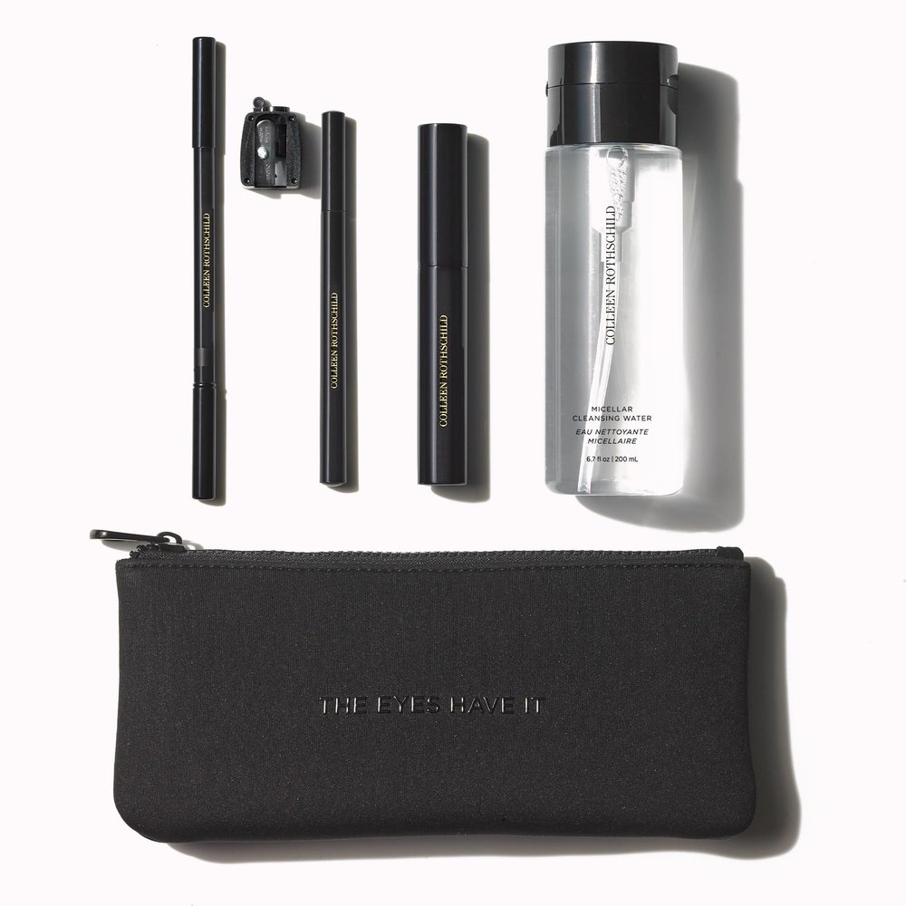 COLLEEN ROTHSCHILD The Eyes Have it Collection | 5-Pc Set | Eye Makeup Essentials | Mascara, Liquid Liner, Pencil Line & Micellar Cleansing Water (5 Count)