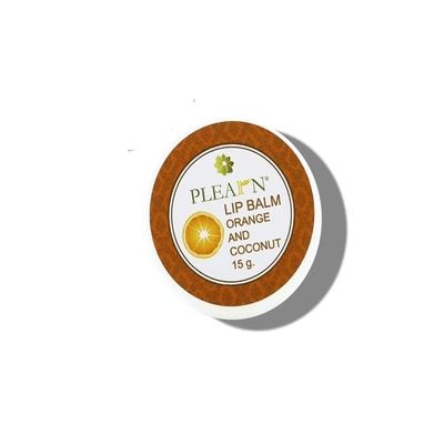 (Pack of 2) PLEARN Lip Balm Coconut Oil orange scent15 g