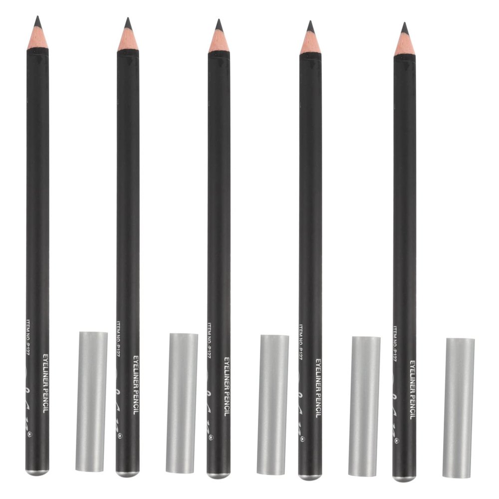 Beatifufu 12pcs Quality Material Makeup Pencil Eyeliner Eye Black Gel Liner for Halloween Eye Beauty Pens Makeup Tool