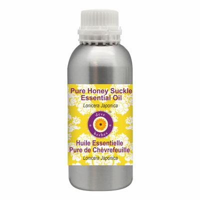 Deve Herbes Pure Honey Suckle Essential Oil (Lonicera Japonica) Steam Distilled 1250ml(42oz)