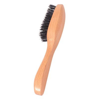 balacoo Beard Grooming Brush Handle Portable Bristles Beard Brush for Men Sturdy and Lightweight for Travel Soft Bristles for Easy Use and Care for Grooming