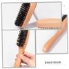balacoo Beard Grooming Brush Handle Portable Bristles Beard Brush for Men Sturdy and Lightweight for Travel Soft Bristles for Easy Use and Care for Grooming view 3