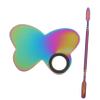 DOITOOL 1 Set Makeup Palette Paint Tools Makeup Metal Salon Mixer Resin Makeup Spatulas Stainless Steel Love view 1