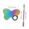 DOITOOL 1 Set Makeup Palette Paint Tools Makeup Metal Salon Mixer Resin Makeup Spatulas Stainless Steel Love view 2
