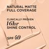 IT Cosmetics CC+ Cream Natural Matte (Fair Beige) - Poreless Full Coverage Foundation With SPF 40, 16HR Shine Control, Color-Corrector, Skin-Balancing Serum, Noncomedogenic - 1.08 fl oz view 3