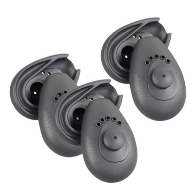 SOLUSTRE 3pairs Hair Dye Ear Covers Heat Protection Silicone Earmuffs Non-Slip Ear Protectors for Women