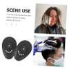 SOLUSTRE 3pairs Hair Dye Ear Covers Heat Protection Silicone Earmuffs Non-Slip Ear Protectors for Women view 3