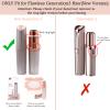 Generation 3 Replacement Heads Compatible with New Version Finishing Touch Flawless Facial Hair Remover, Double Halo for Gen 3, 18 Karat Gold-Plated, 6 Pack view 2