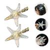 Didiseaon 2pcs Chic Women Hair Clip Star Girl Hair Barrette Elegant Accessory for Women view 3