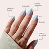 Glamnetic Press On Nails - Short Almond, Glossy Fake Nails 30 Pc Full Kit view 3