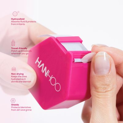 Hanhoo T-Zone Pore Patch & Face & Body Blemish Patch Bundle includes 126 hydrocolloid patches Protects from finger-picking,absorbs fluid,and promotes clearer skin Perfect for on-the-go Korean skincare