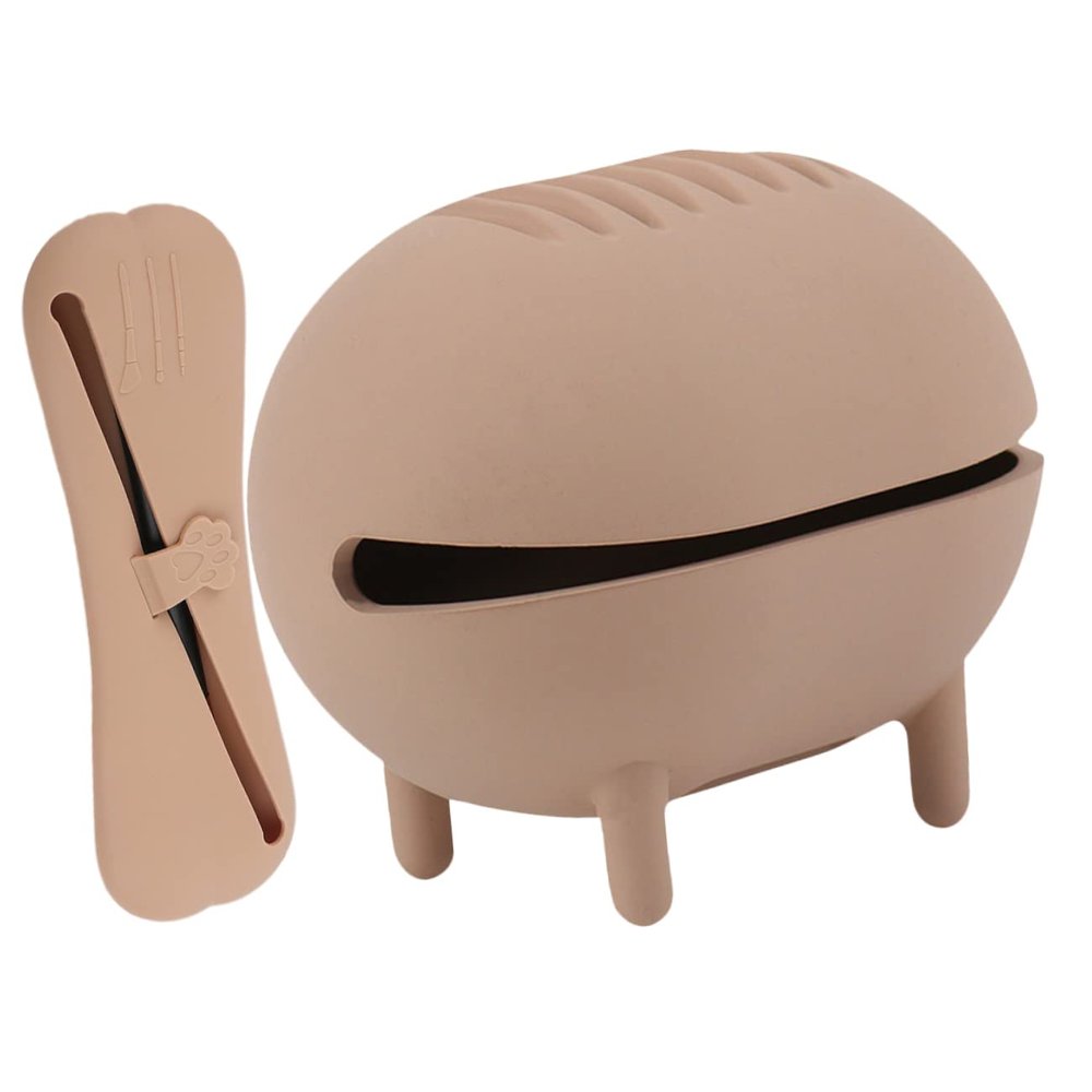DOITOOL 1 Set Silicone Beauty Tools Powder Puff Organizer Travel
