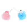 Angoily 2pcs Unicorn Bath Ball Cleaning Sponge Unicorns Bathing Shower Balls Exfoliating Loofah Accessories for Kids Shower Loofah Sponge Mesh PVC Body Wash Aldult Man Pink view 1