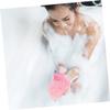 Angoily 2pcs Unicorn Bath Ball Cleaning Sponge Unicorns Bathing Shower Balls Exfoliating Loofah Accessories for Kids Shower Loofah Sponge Mesh PVC Body Wash Aldult Man Pink view 3